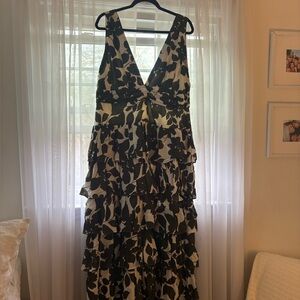 Long ruffled J. Crew dress! Perfect for a spring wedding or formal event!
